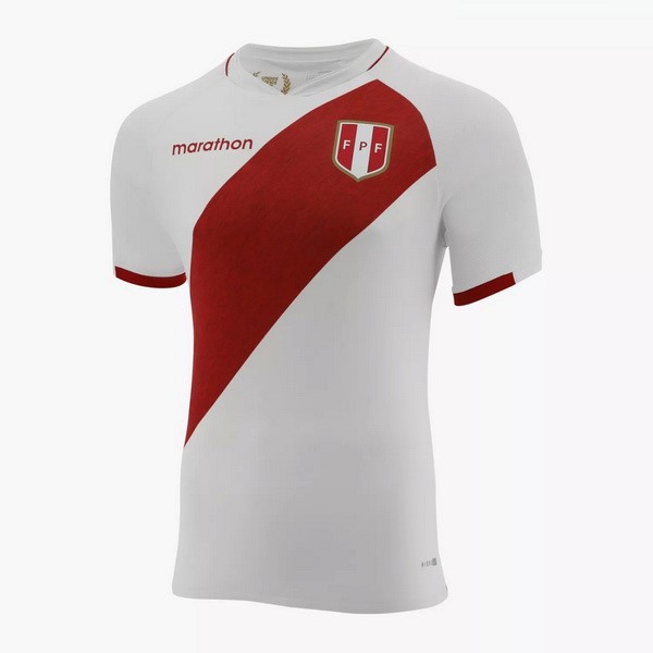 Heimtrikot Thailand Peru 2021 Weiß Günstige Fußballtrikots